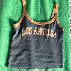 This tank top is comfy, soft and has Los Angeles on it